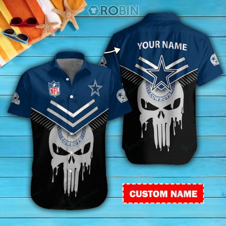 Dallas Cowboys Personalized Casual Button Down Short Sleeve Shirt Pl329