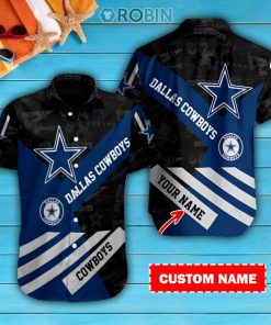 Dallas Cowboys Personalized Casual Button Down Short Sleeve Shirt Pl332