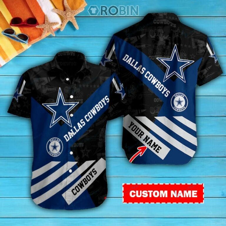 Dallas Cowboys Personalized Casual Button Down Short Sleeve Shirt Pl332