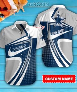 Dallas Cowboys Personalized Casual Button Down Short Sleeve Shirt Pl345