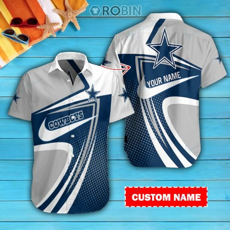 Dallas Cowboys Personalized Casual Button Down Short Sleeve Shirt Pl345