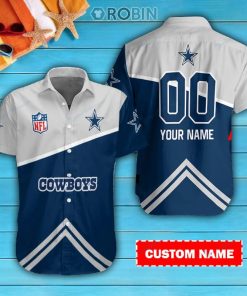 Dallas Cowboys Personalized Casual Button Down Short Sleeve Shirt Pl350