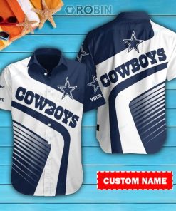 Dallas Cowboys Personalized Casual Button Down Short Sleeve Shirt Pl354