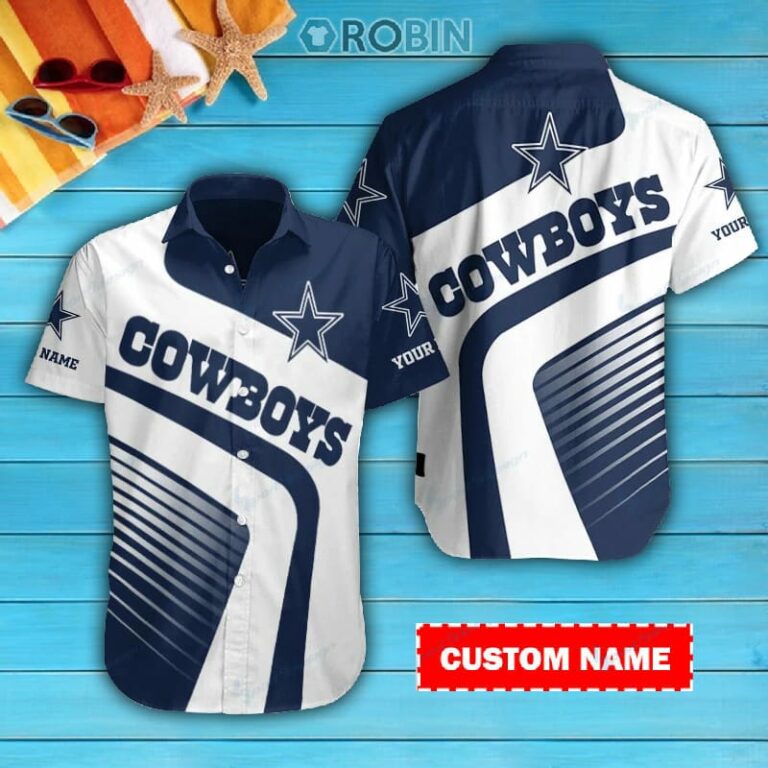 Dallas Cowboys Personalized Casual Button Down Short Sleeve Shirt Pl354