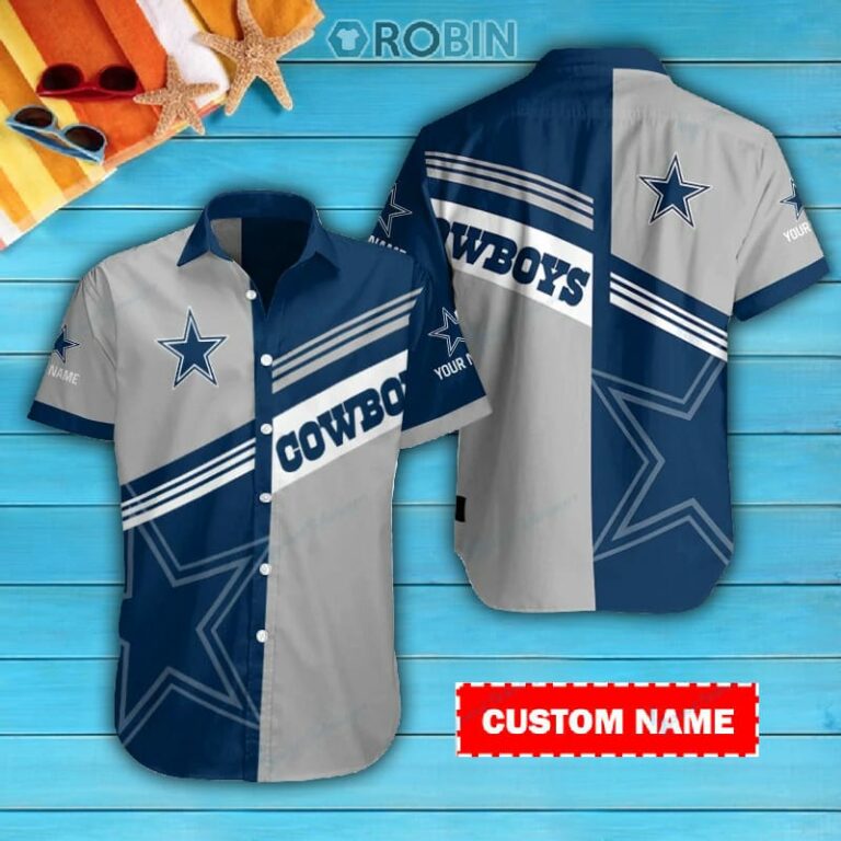 Dallas Cowboys Personalized Casual Button Down Short Sleeve Shirt Pl367