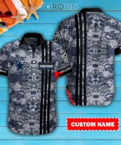 Dallas Cowboys Personalized Casual Button Down Short Sleeve Shirt Pl391 Dallas Cowboys Personalized Casual Button Down Short Sleeve Shirt Pl391