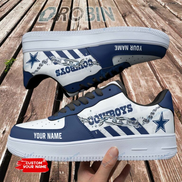Dallas Cowboys Personalized Nike Air Force 1 Shoes