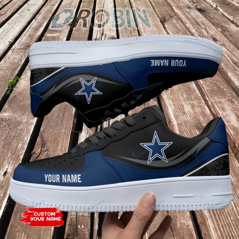 Dallas Cowboys Personalized Nike Air Force 1 Shoes