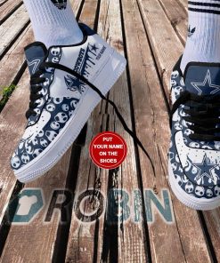 Dallas Cowboys Personalized Nike Air Force 1 Shoes
