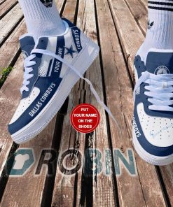 Dallas Cowboys Personalized Nike Air Force 1 Shoes