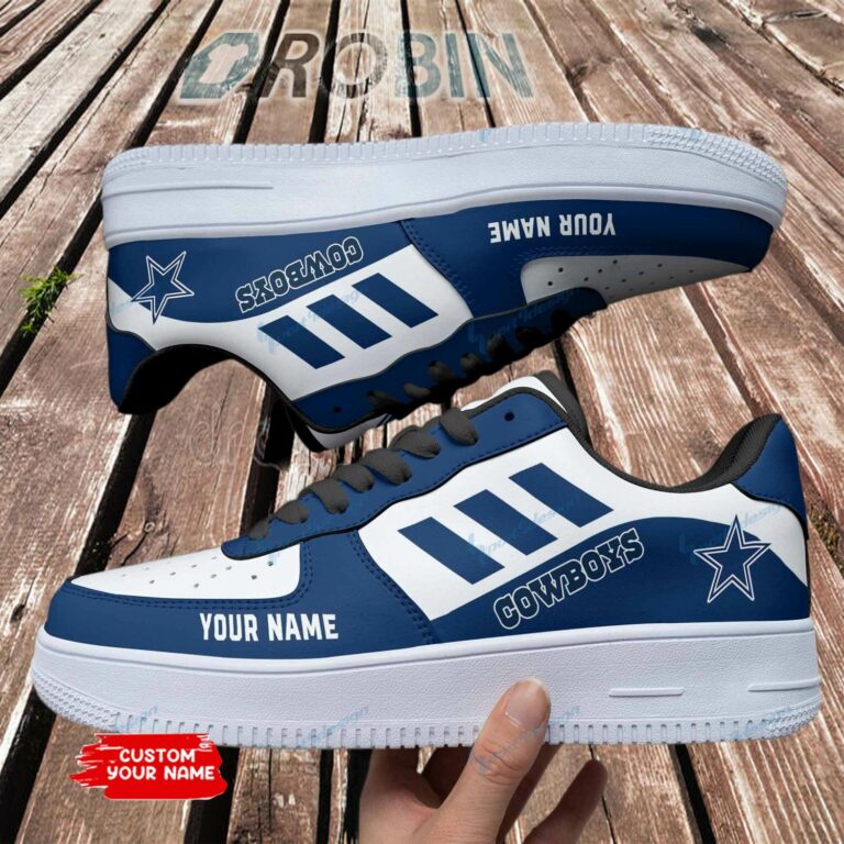 Dallas Cowboys Personalized Nike Air Force 1 Shoes
