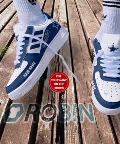Dallas Cowboys Personalized Nike Air Force 1 Shoes