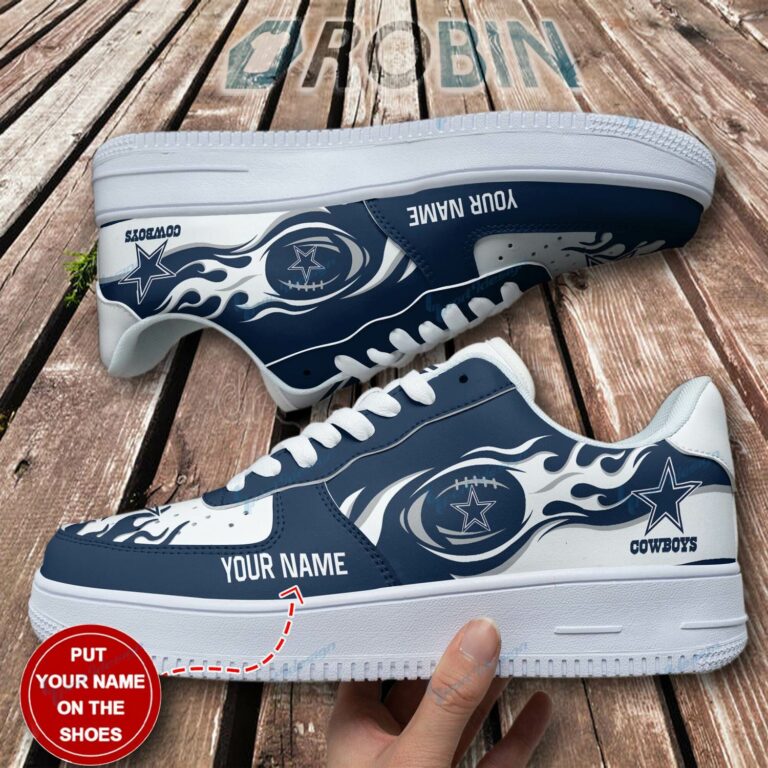 Dallas Cowboys Personalized Nike Air Force 1 Shoes