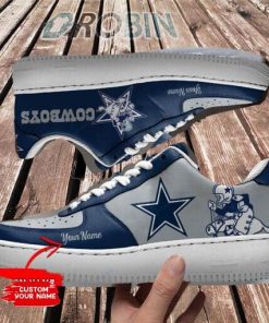 Dallas Cowboys Personalized Air Force 1 Shoes