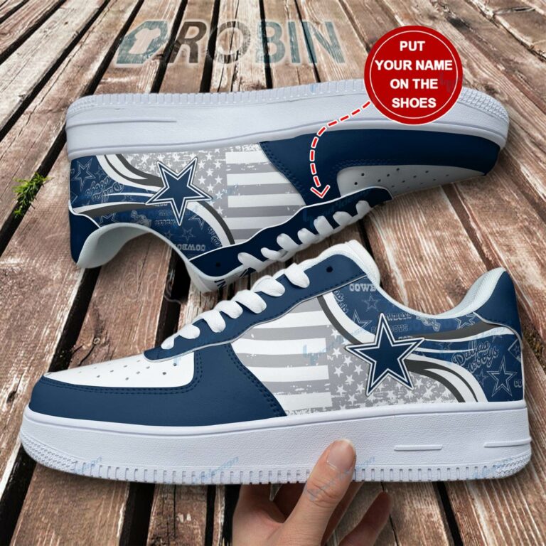 Dallas Cowboys Personalized Air Force 1 Shoes