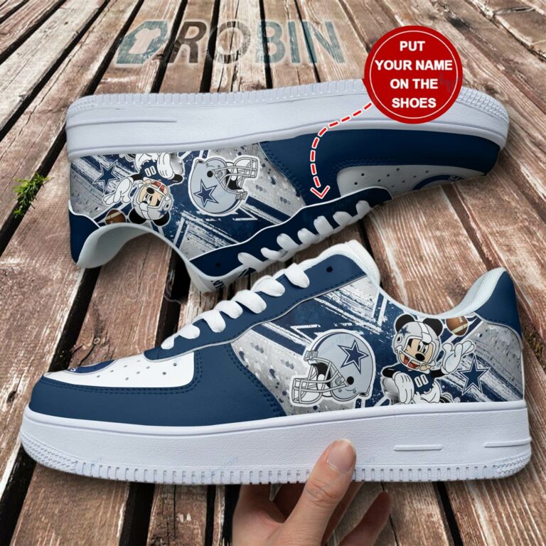 Dallas Cowboys Personalized Air Force 1 Shoes