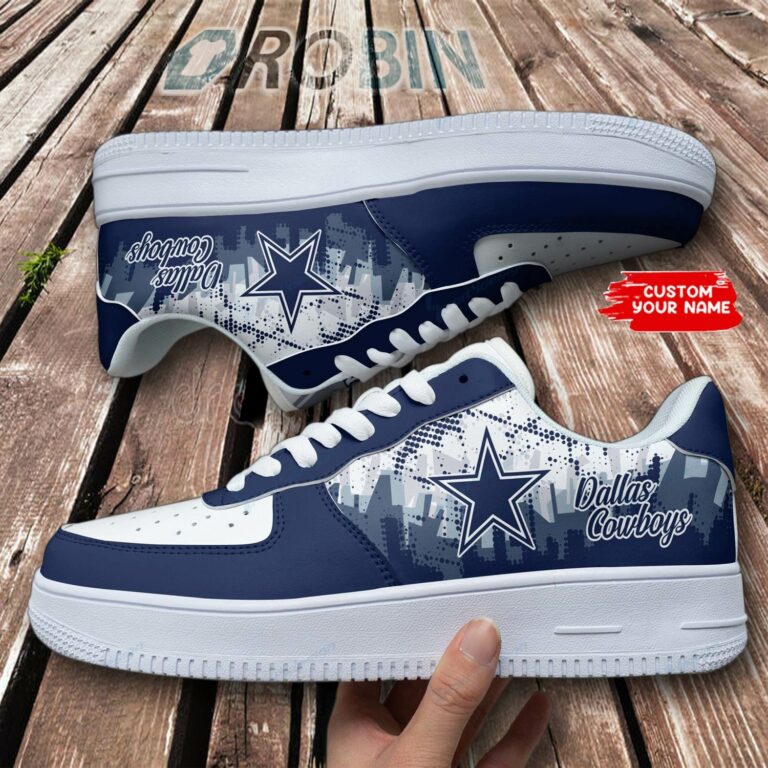 Dallas Cowboys Personalized Air Force 1 Shoes