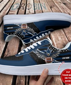 Dallas Cowboys Personalized Air Force 1 Shoes