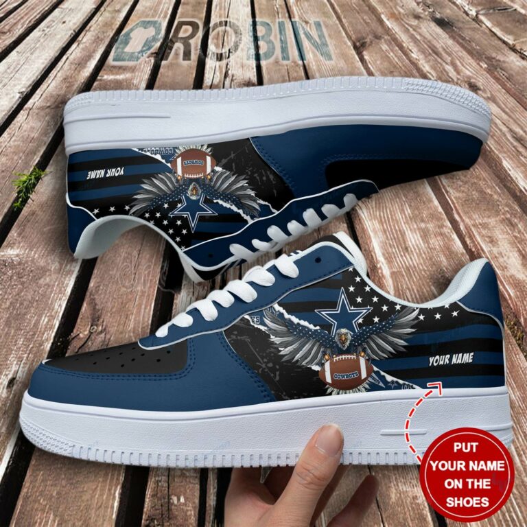 Dallas Cowboys Personalized Air Force 1 Shoes