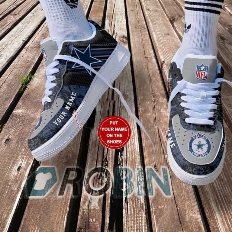 Dallas Cowboys Personalized Nike Air Force 1 Shoes
