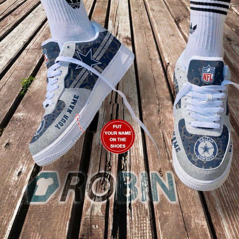 Dallas Cowboys Personalized Nike Air Force 1 Shoes