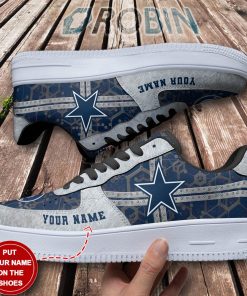 Dallas Cowboys Personalized Nike Air Force 1 Shoes