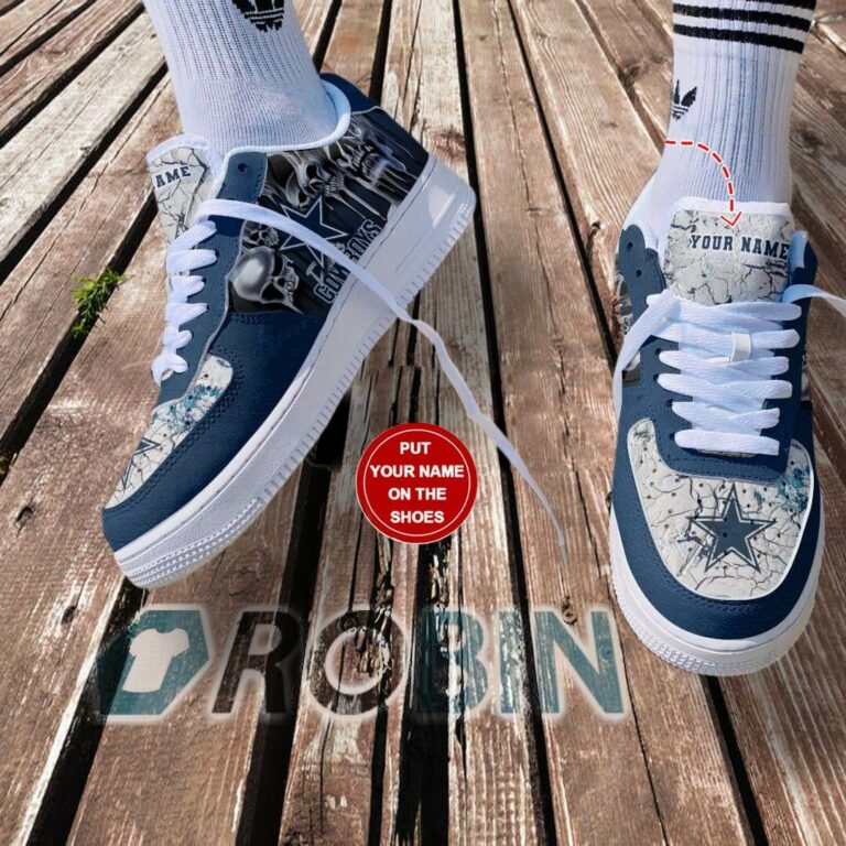 Dallas Cowboys Personalized Nike Air Force 1 Shoes