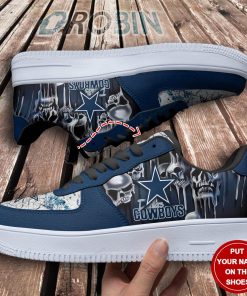 Dallas Cowboys Personalized Nike Air Force 1 Shoes