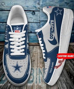 Dallas Cowboys Personalized Nike Air Force 1 Shoes