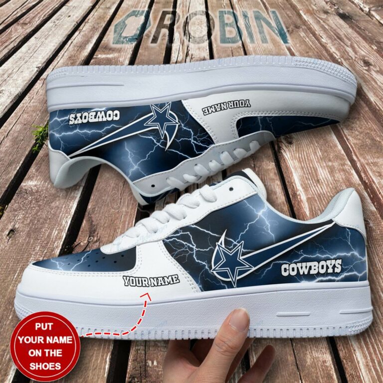 Dallas Cowboys Personalized Nike Air Force 1 Shoes