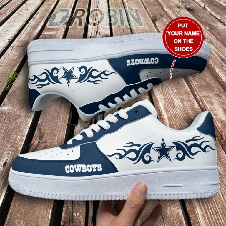 Dallas Cowboys Personalized Air Force 1 Shoes