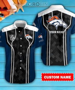 Denver Broncos Personalized Casual Button Down Short Sleeve Shirt Pl355 Denver Broncos Personalized Casual Button Down Short Sleeve Shirt Pl355