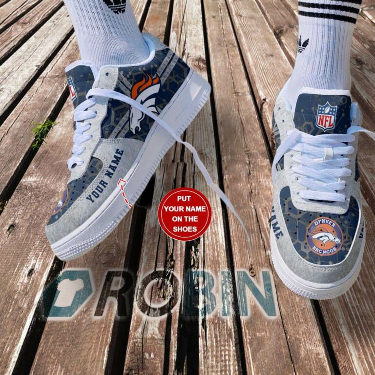 Denver Broncos Personalized Air Force 1 Shoes