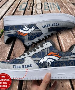 Denver Broncos Personalized Air Force 1 Shoes