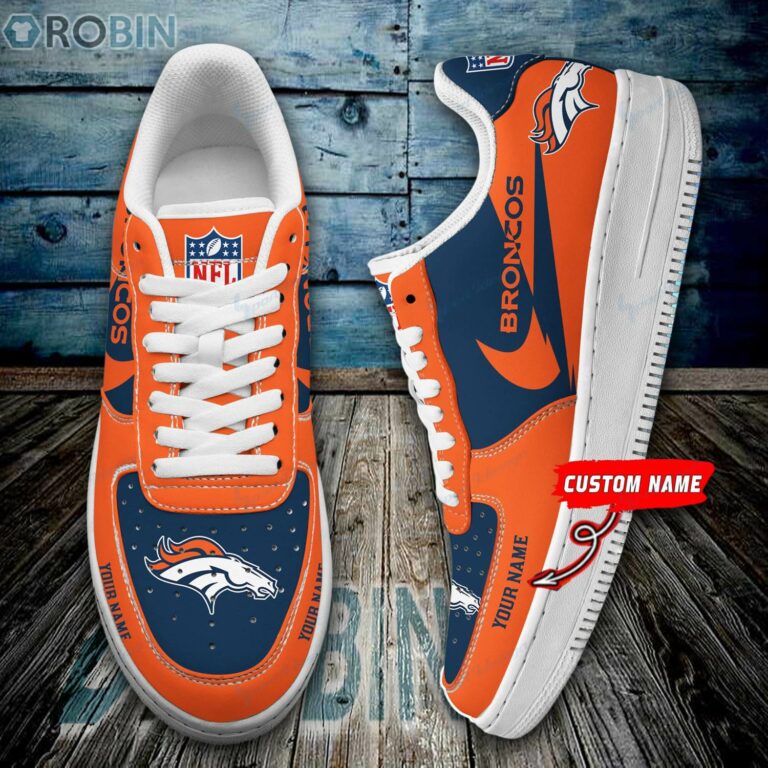 Denver Broncos Personalized Air Force 1 Sneaker