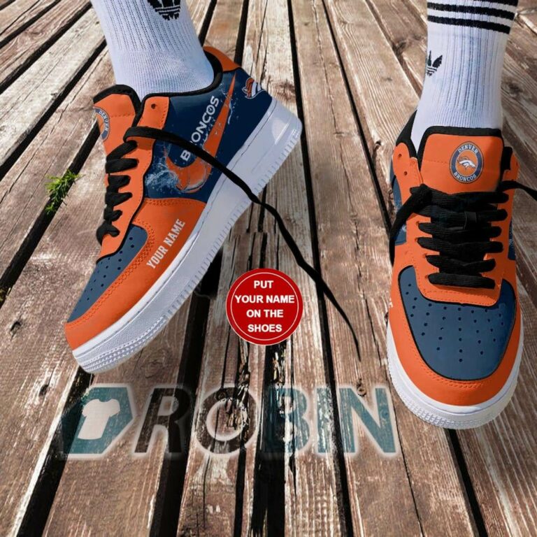 Denver Broncos Personalized Air Force 1 Sneaker