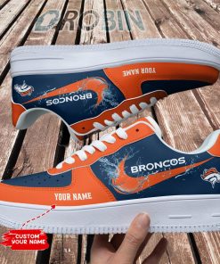 Denver Broncos Personalized Air Force 1 Sneaker