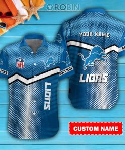 Detroit Lions Personalized Casual Button Down Short Sleeve Shirt Detroit Lions Personalized Casual Button Down Short Sleeve Shirt