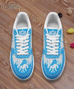Detroit Lions Louis Vuitton Pattern Custom Name Air Force 1 Sneaker