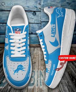 Detroit Lions Personalized Air Force 1 Sneaker Detroit Lions Personalized Air Force 1 Sneaker