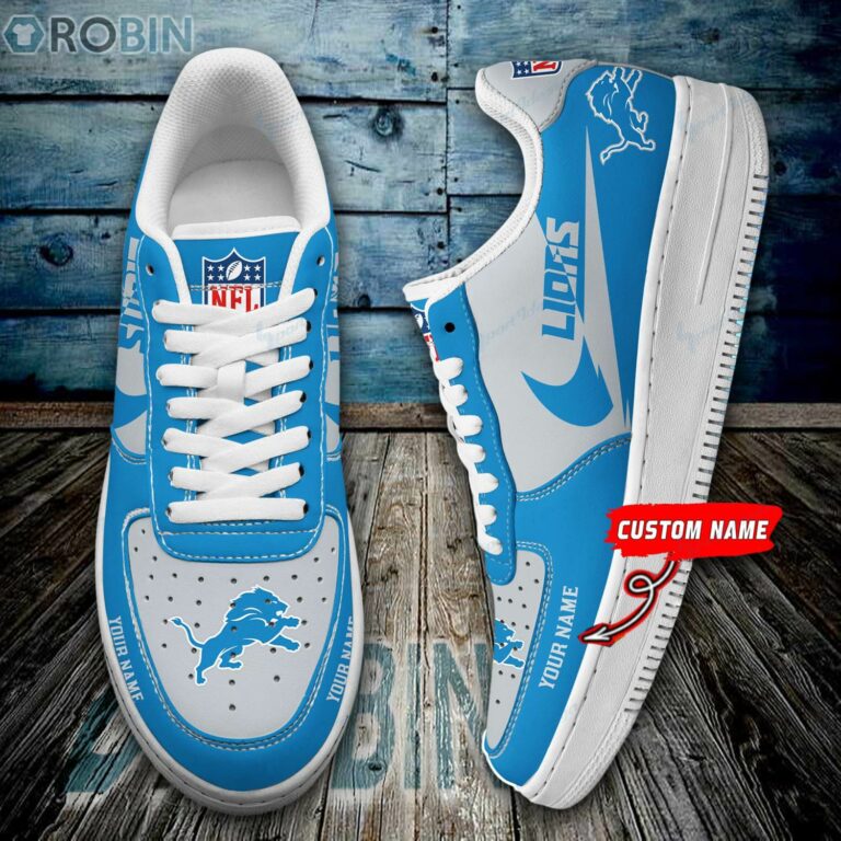 Detroit Lions Personalized Air Force 1 Sneaker