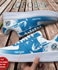 Detroit Lions Personalized Air Force 1 Sneaker