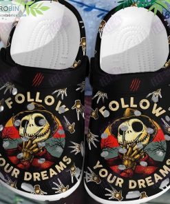Follow Your Dreams Freddy Skellington Horror Movie Halloween Crocs Classic Clogs Shoes CR1259