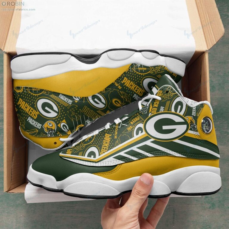Green Bay Packers Air JD13 Sneakers RB635