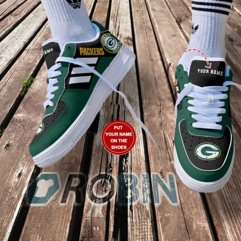 Green Bay Packers Personalized Nike Air Force 1 Shoes