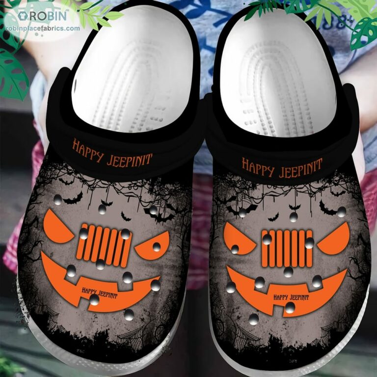 Happy Jeepinit Jeep Car Halloween Crocs Classic Clogs Shoes