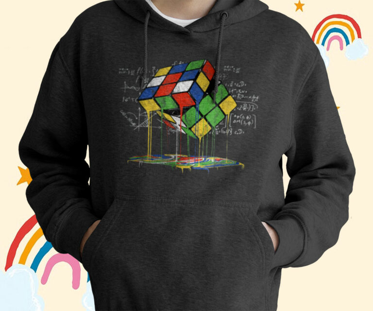Melting Rubik’s Cube Speed Vintage Puzzle Youth Math Shirt