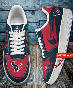 Houston Texans Personalized Nike Air Force 1 Shoes