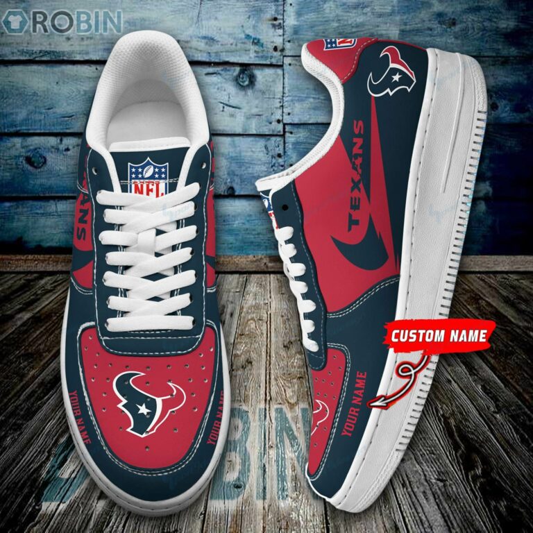 Houston Texans Personalized Nike Air Force 1 Shoes