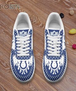 Indianapolis Colts Louis Vuitton Pattern Custom Name Nike Air Force 1 Shoes